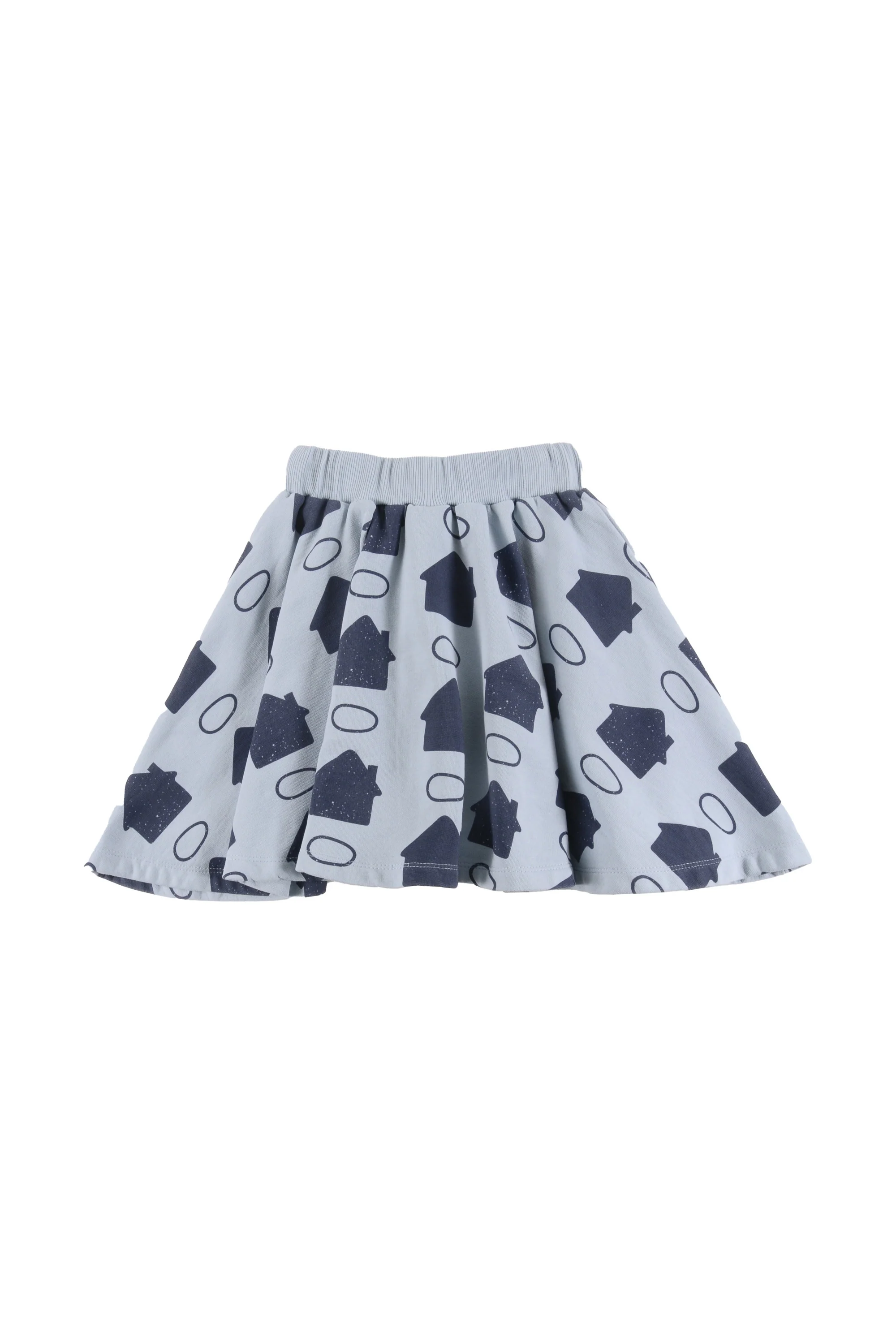 LOUD LIGHT BLUE HOUSE PRINT SKIRT [FINAL SALE] - Image 2