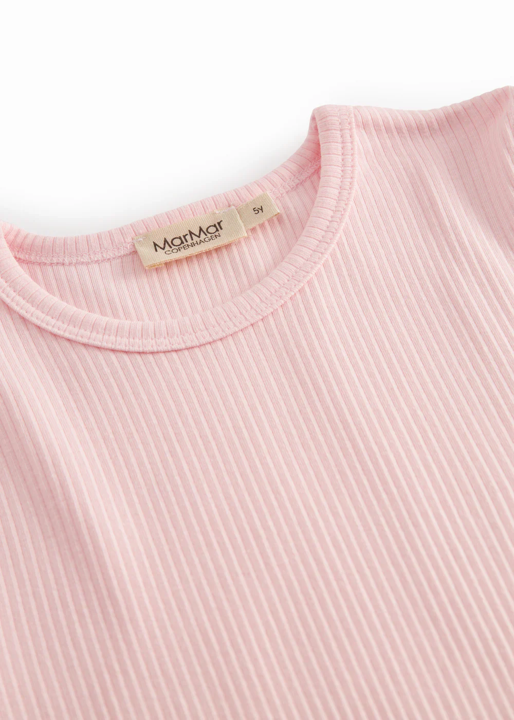 MARMAR COPENAHGEN LIGHT PINK RIBBED T-SHIRT [FINAL SALE] - Image 3