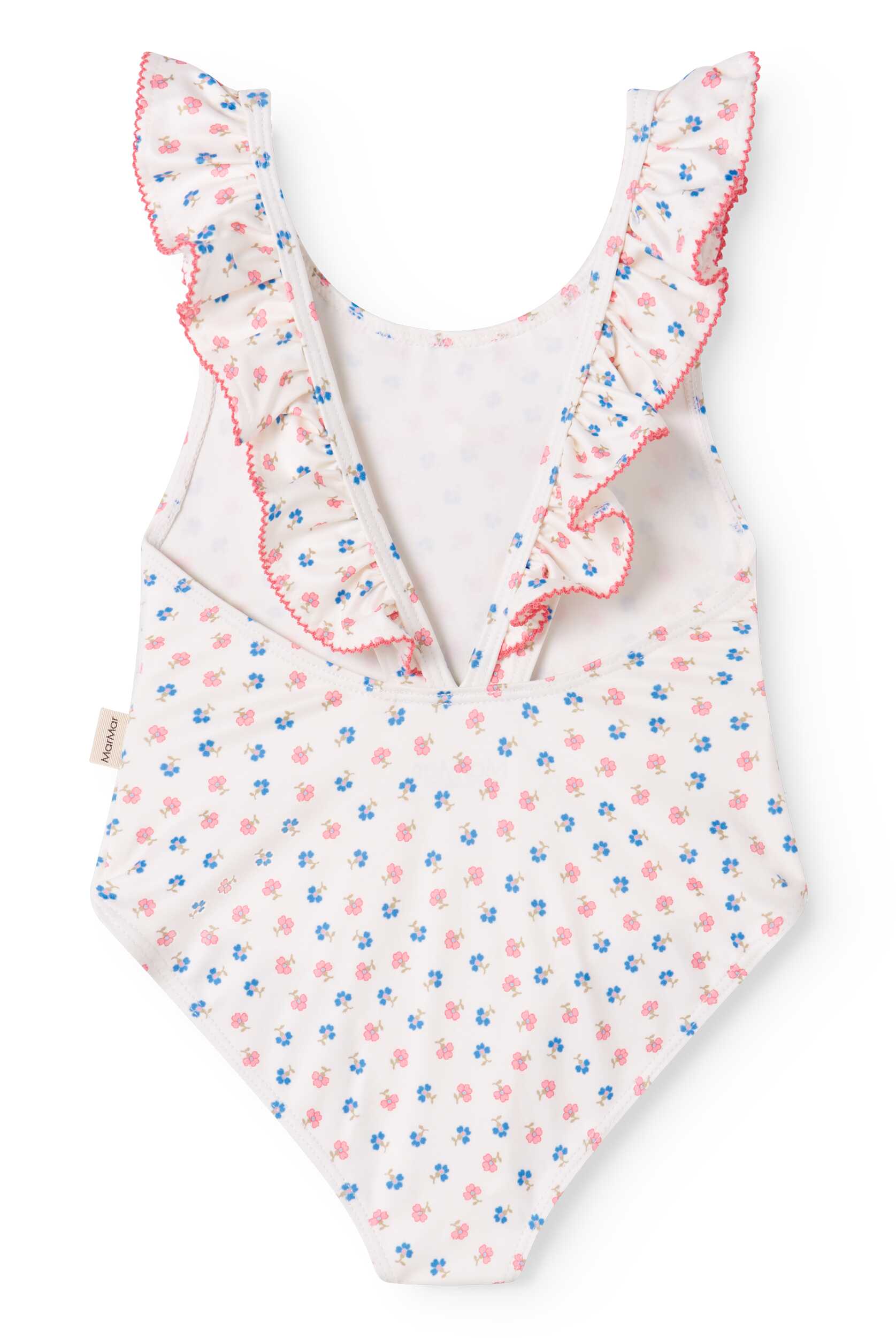 MARMAR COPENHAGEN PALE PINK TINY FLOWER RUFFLE SWIMSUIT - Image 2