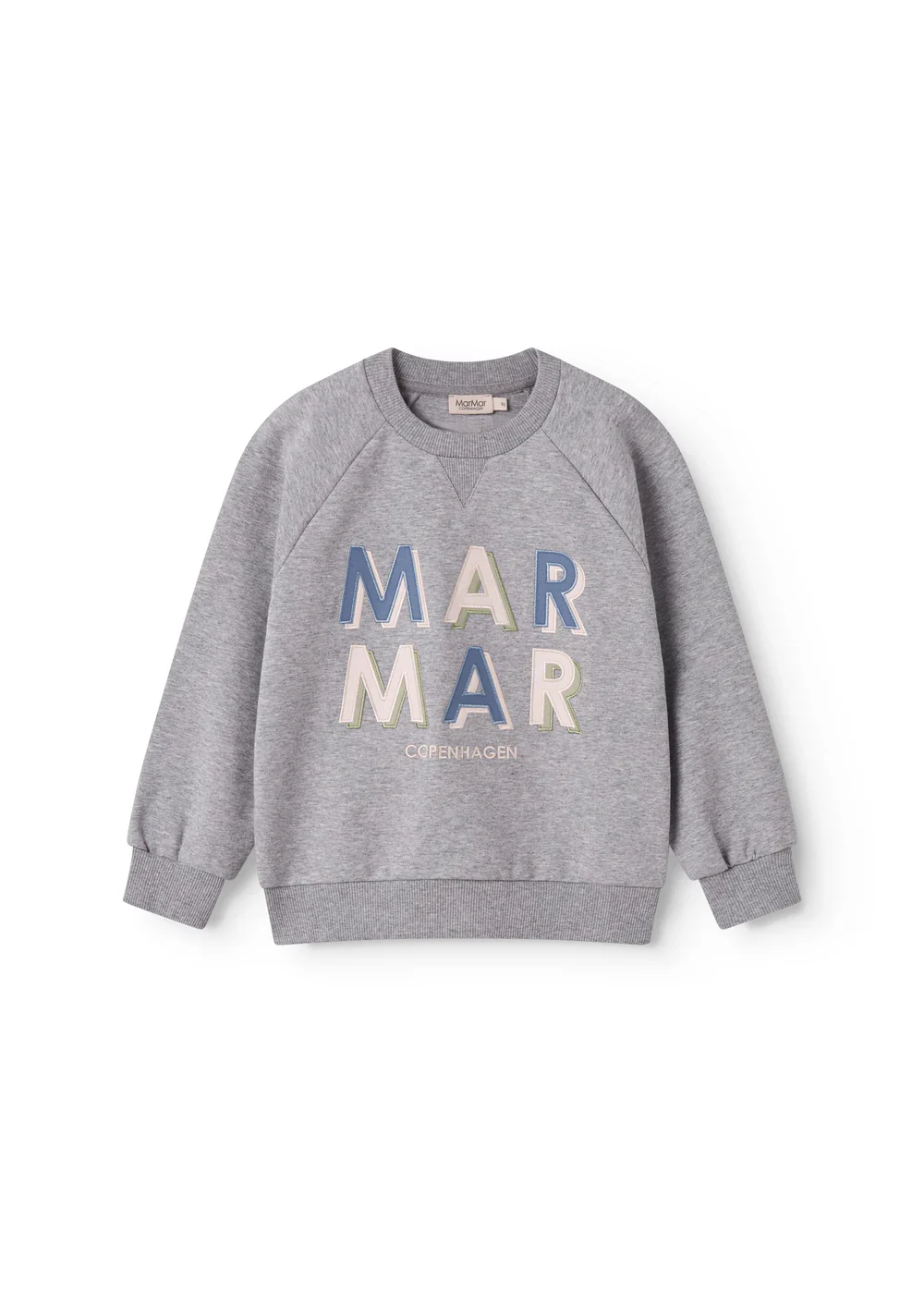 MARMAR COPENHAGEN GREY/BLUE LOGO SWEATSHIRT [FINAL SALE] - Image 2