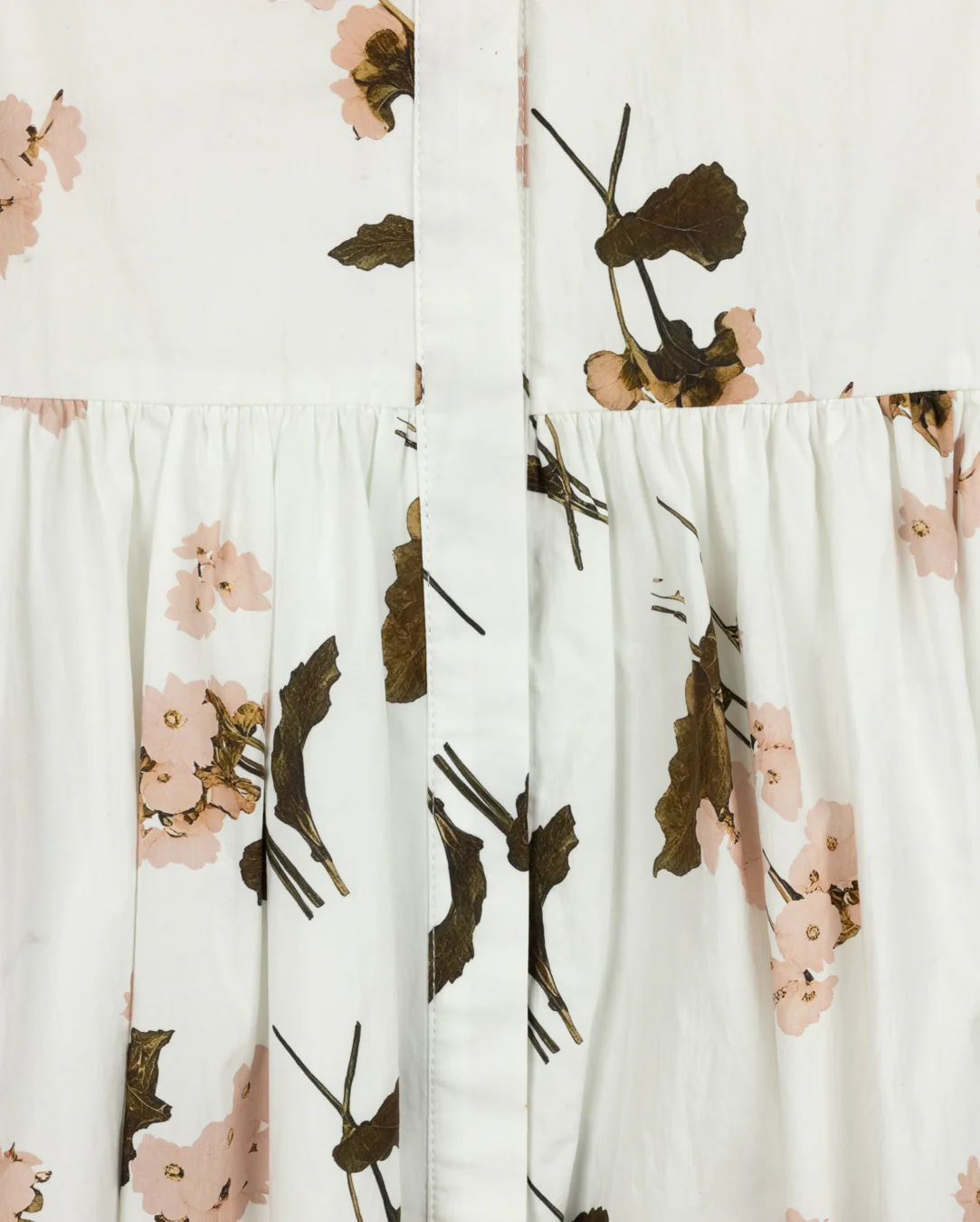 MINIMAL WHITE/PALE PINK FLORAL JUMPER [FINAL SALE] - Image 2