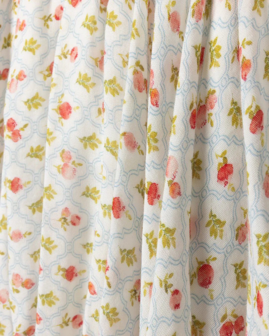 PAPILLON GREEN/PINK FLORAL PATTERN BUBBLE SKIRT [FINAL SALE] - Image 2