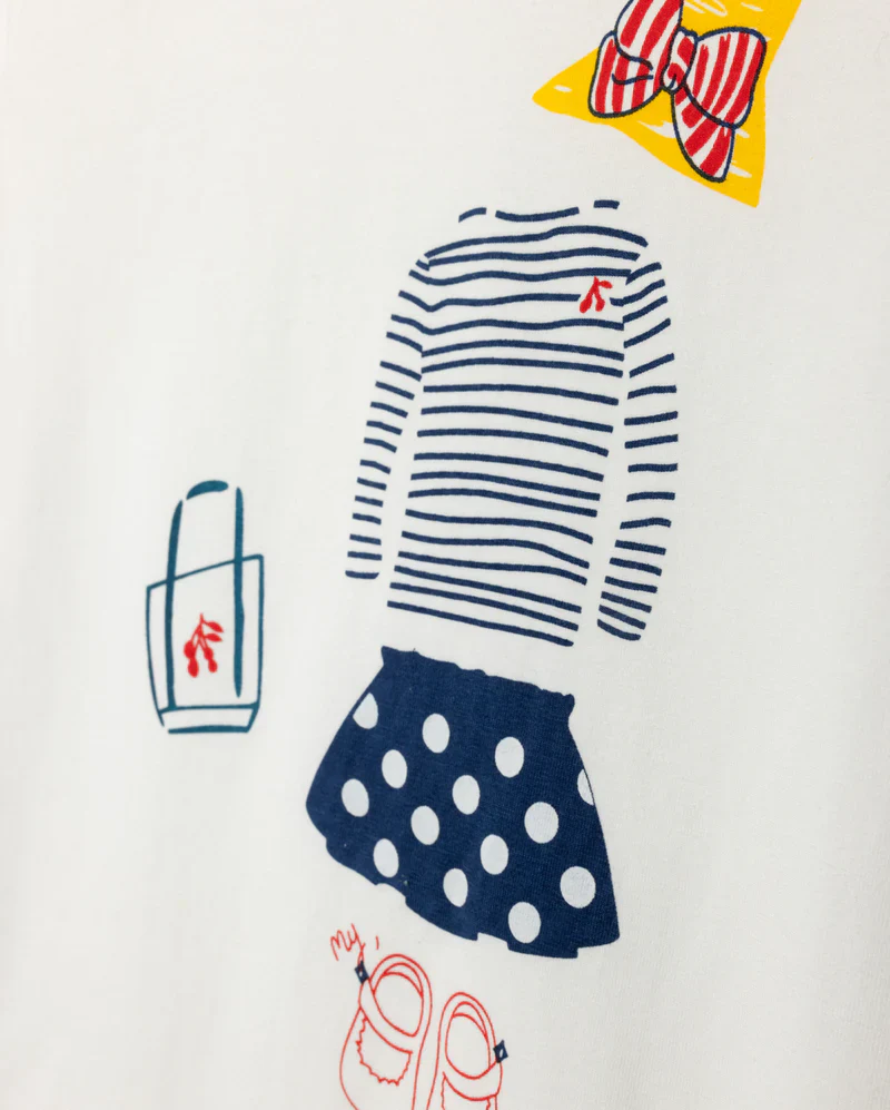 PHIL AND PHOEBE WHITE SKETCHED T-SHIRT [FINAL SALE] - Image 2
