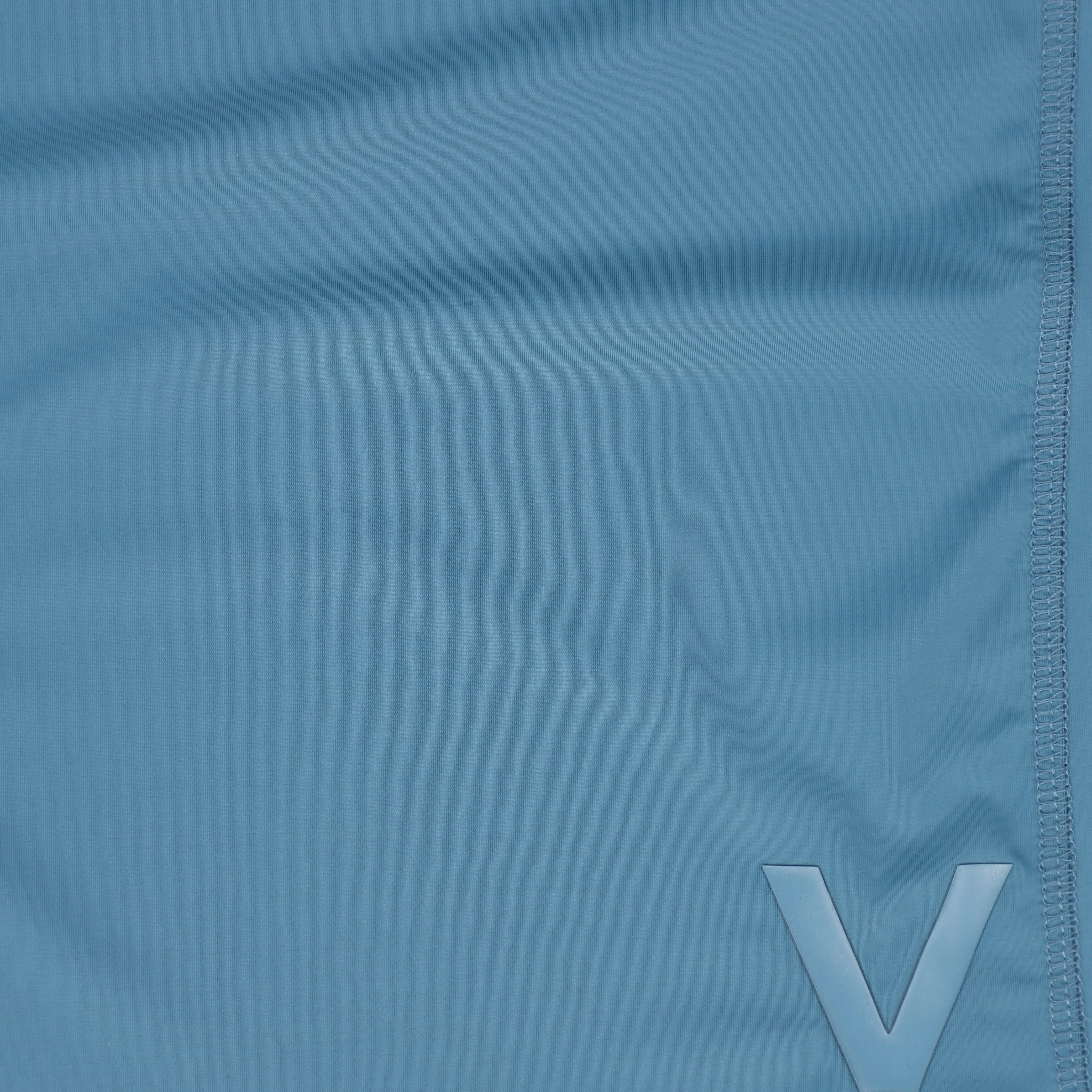 VALENTINA BLUE SEAMED SWIM SS SHIRT - Image 2