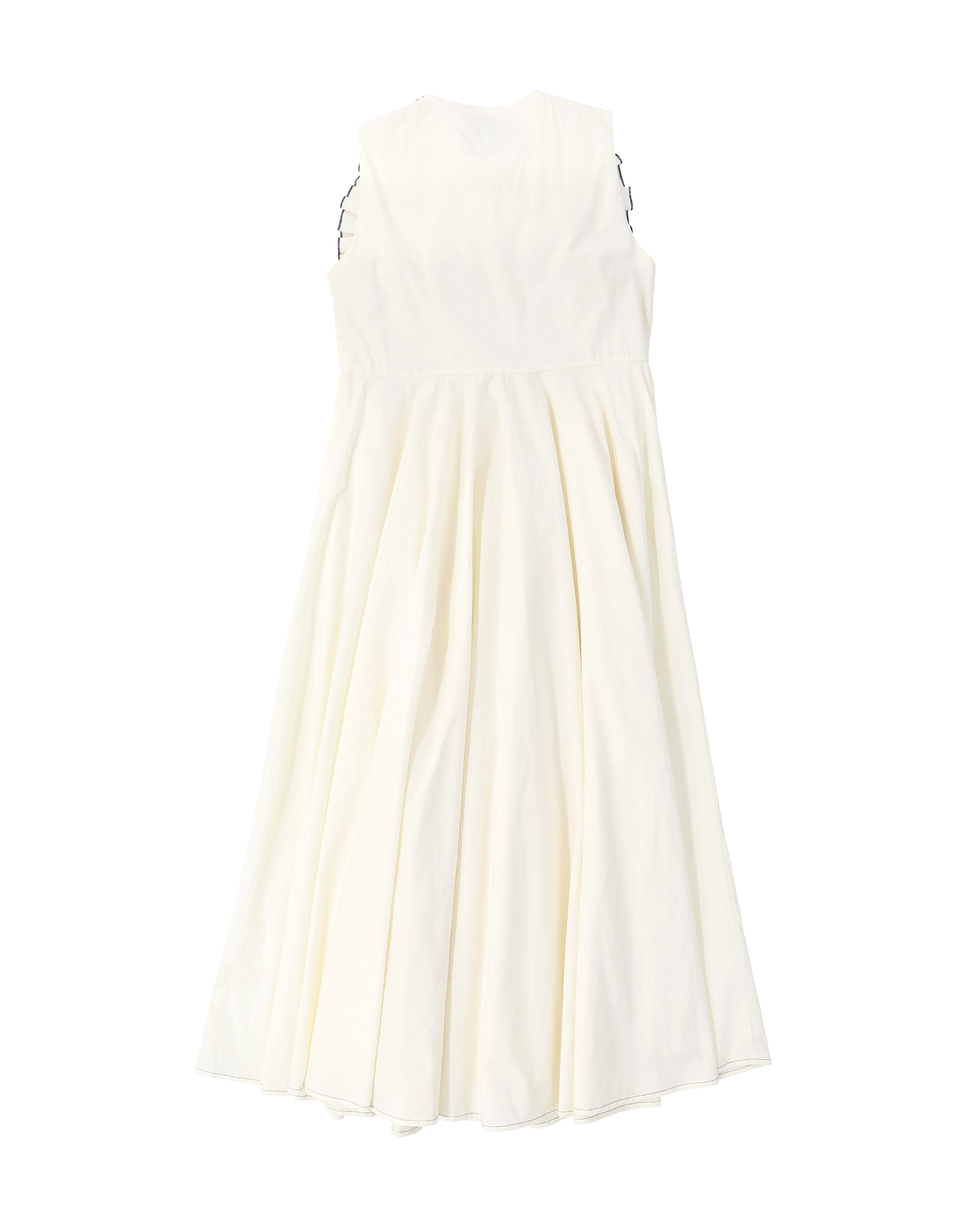 VALENTINA CREAM RUFFLED FLOWER DETAIL JUMPER [FINAL SALE] - Image 2