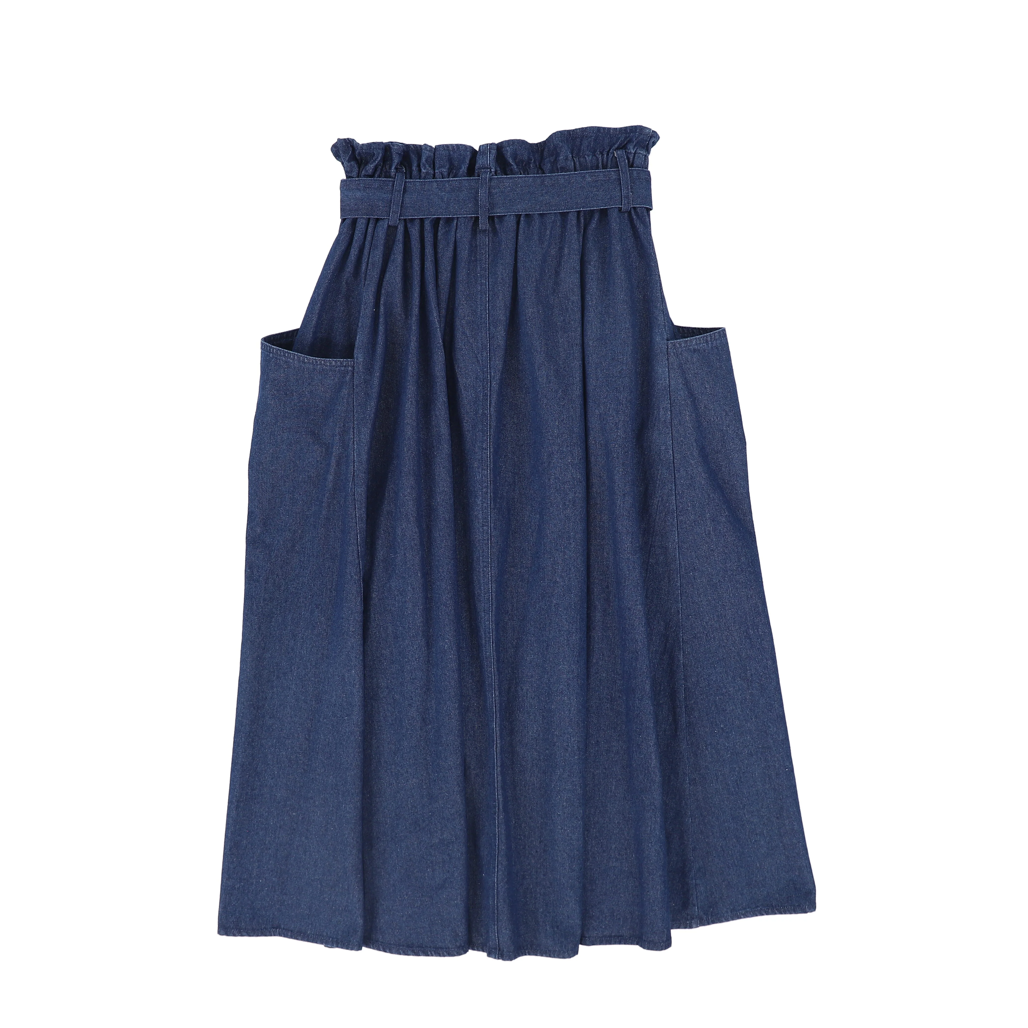 VALENTINA DENIM CARGO POCKET MAXI SKIRT [FINAL SALE] - Image 2