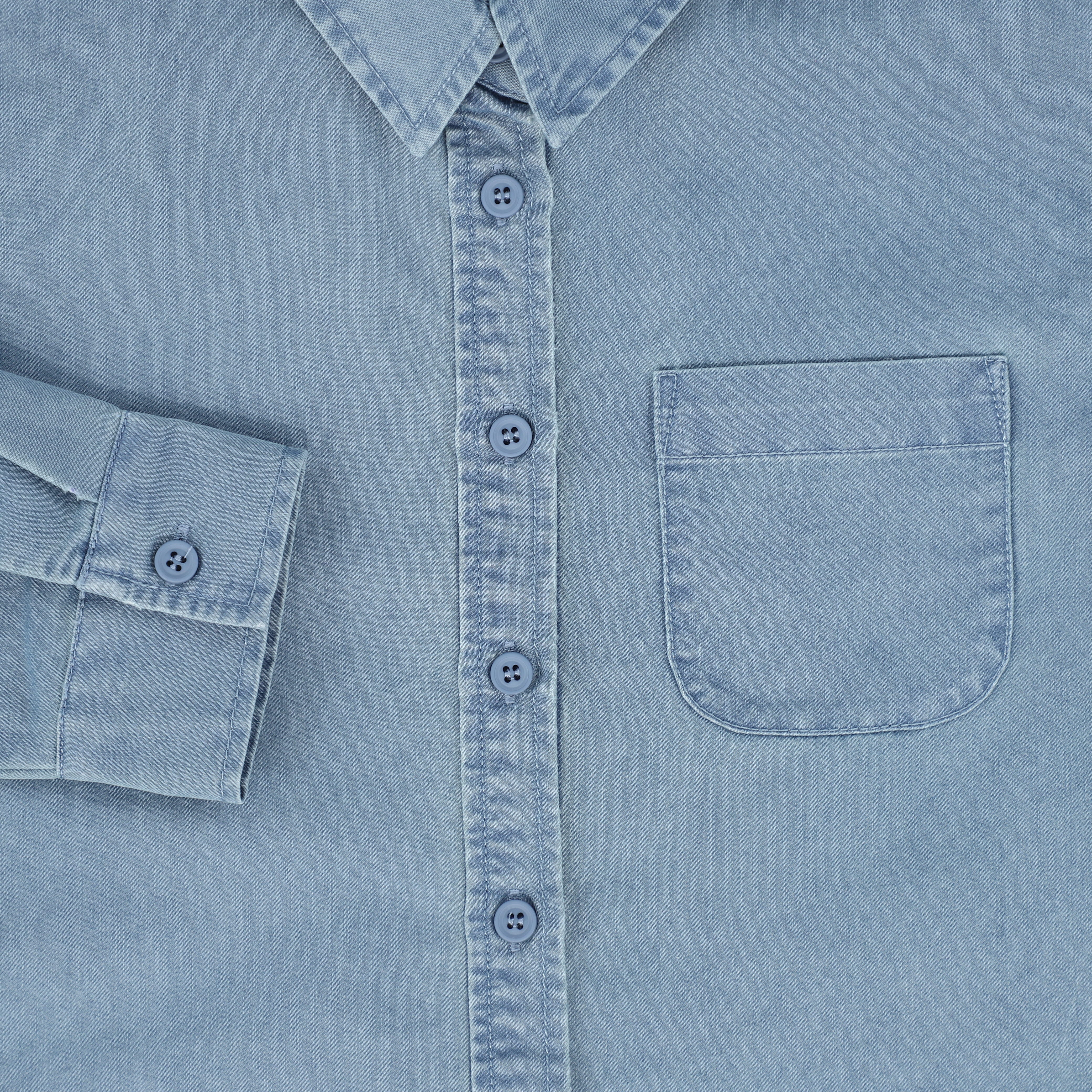 VALENTINA DENIM POCKET BLOUSE [FINAL SALE] - Image 3