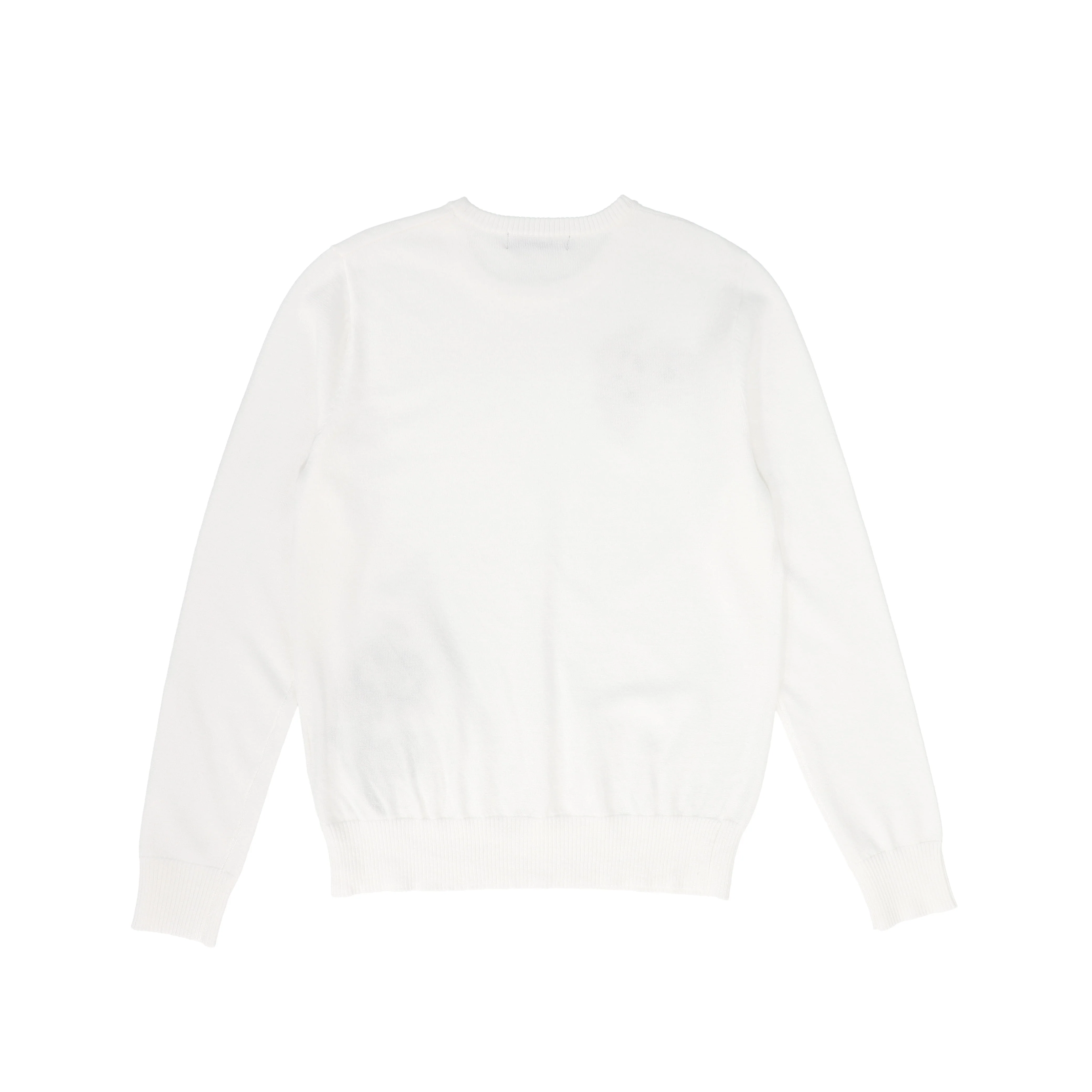 VALENTINA WHITE FLOWER EMBROIDERED SWEATER [FINAL SALE] - Image 2