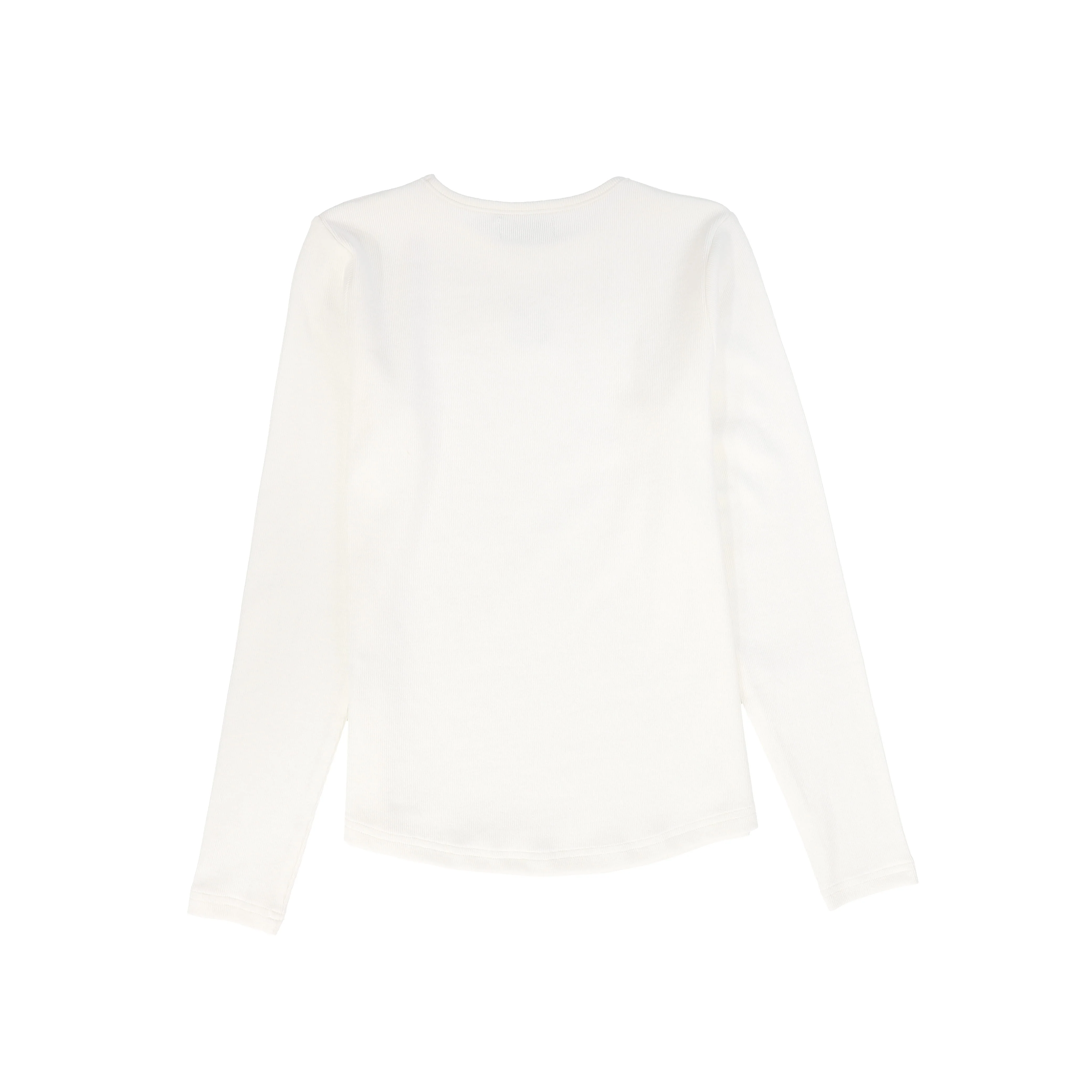 VALENTINA WHITE RIBBED LOGO PATCH T-SHIRT [FINAL SALE] - Image 2