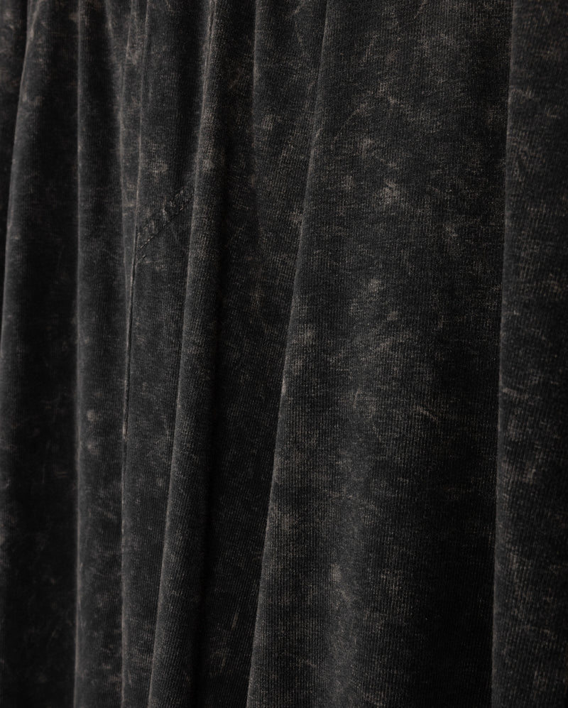 VIBE BLACK MINERAL WASH FLYFRONT SKIRT [FINAL SALE] - Image 2
