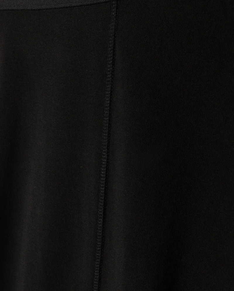 VIBE BLACK PANEL MIDI SKIRT [FINAL SALE] - Image 2