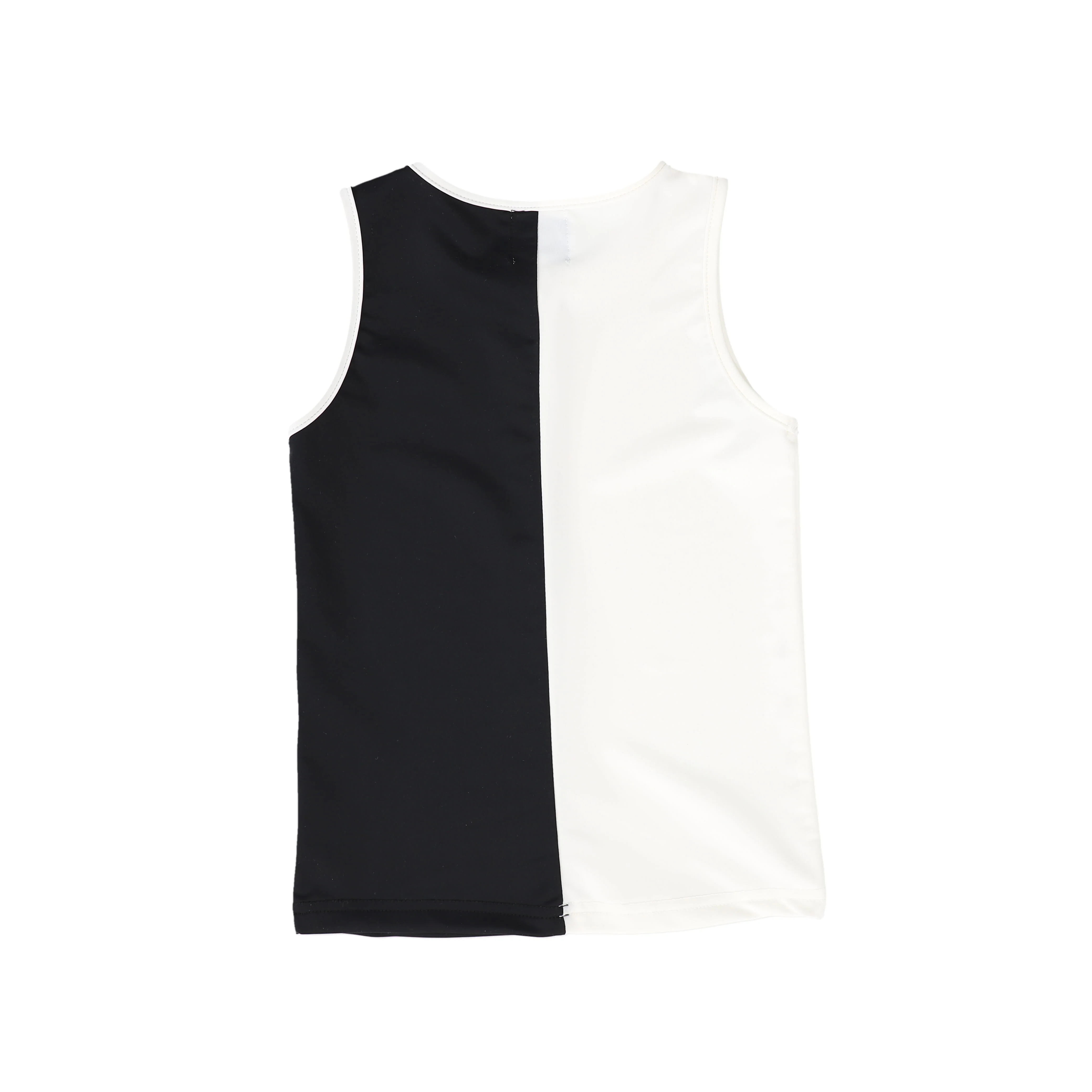WATER CLUB BLACK/WHITE COLORBLOCK SWIM TANK [FINAL SALE] - Image 2
