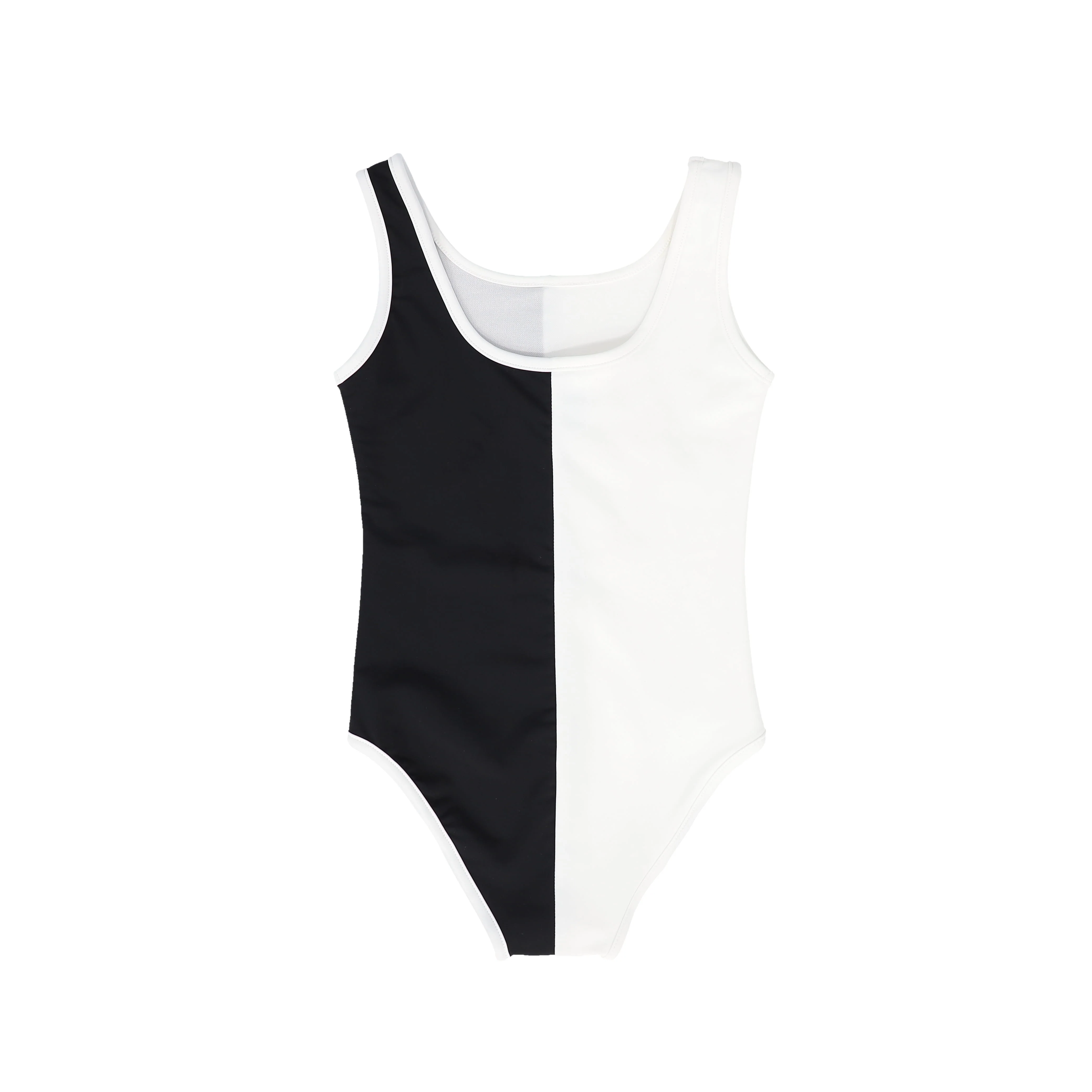 WATER CLUB BLACK/WHITE COLORBLOCK SWIMSUIT [FINAL SALE] - Image 2