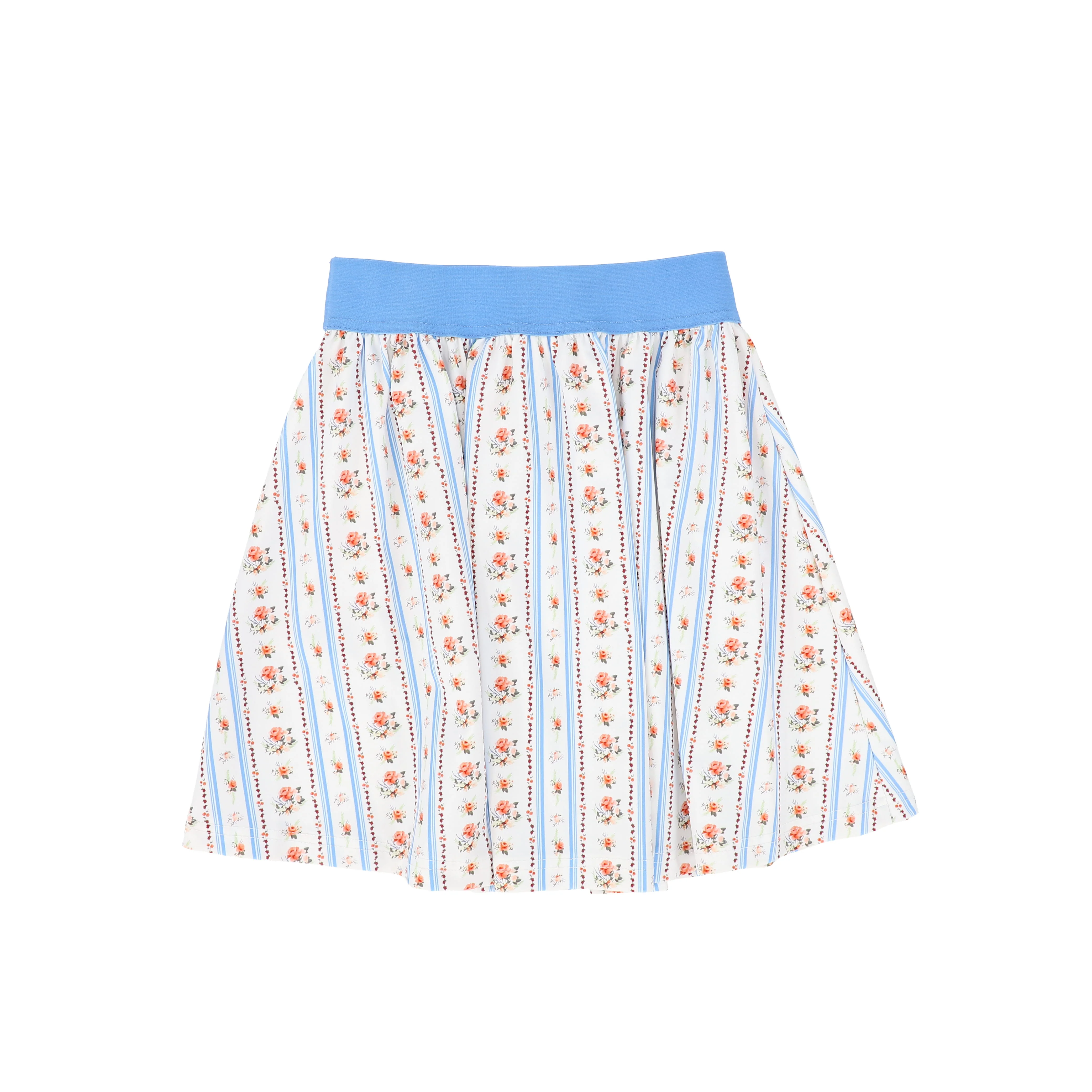 WATER CLUB BLUE FLORAL STRIPE SWIM SKIRT - Image 2