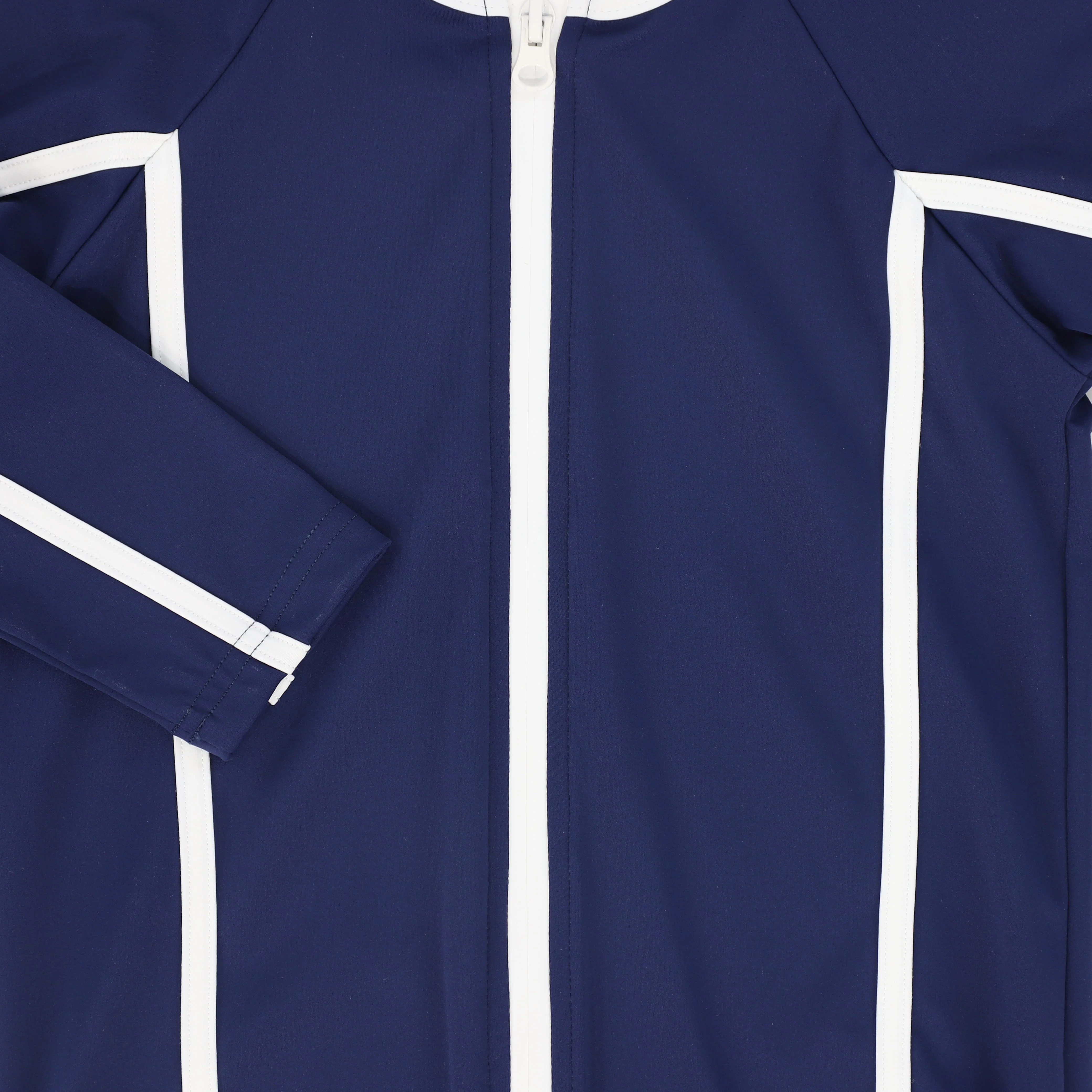 WATER CLUB NAVY CONTRAST HALF ZIP LS SWIMSUIT - Image 3