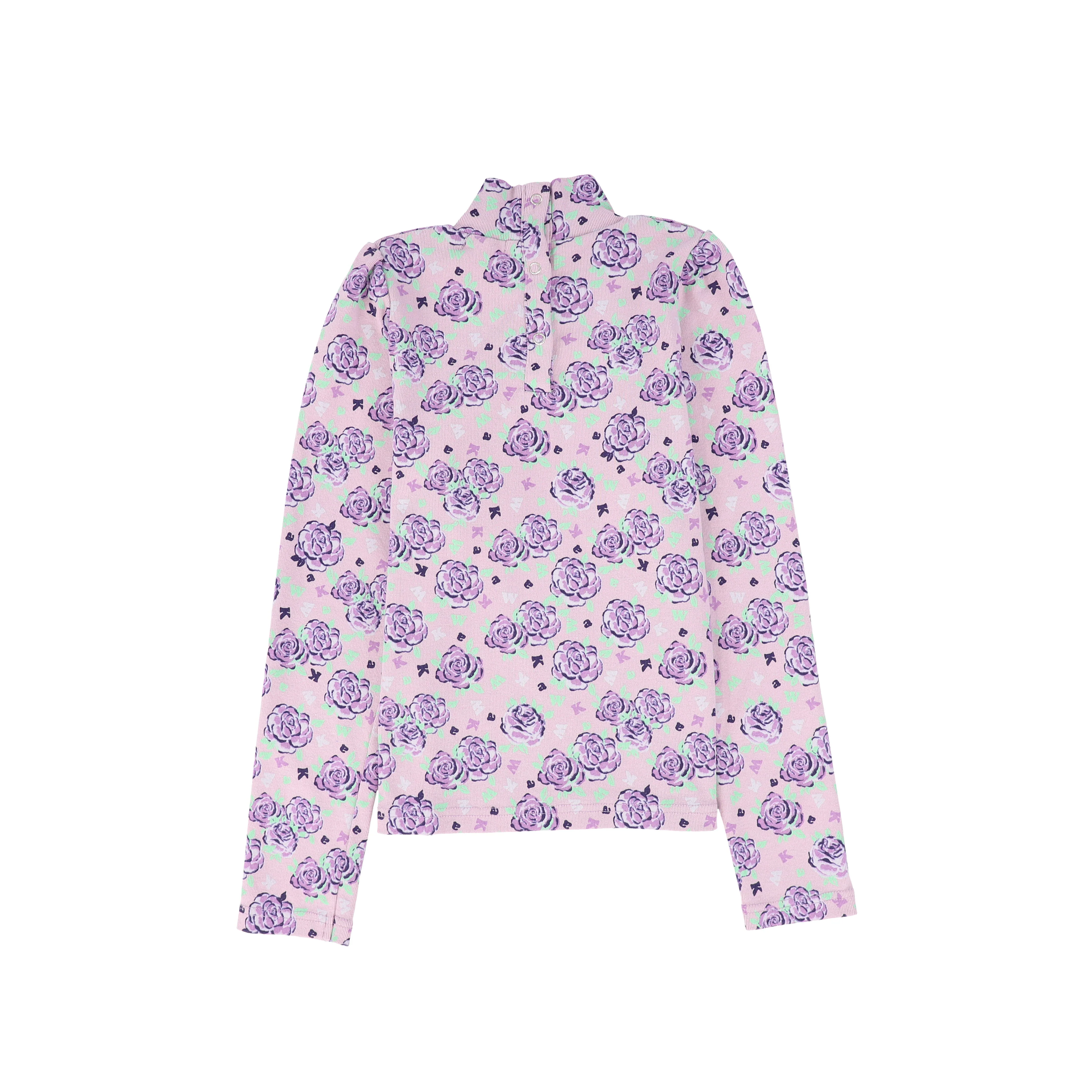 WE ARE KIDS LAVENDER FLORAL RIBBED TOP [FINAL SALE] - Image 2
