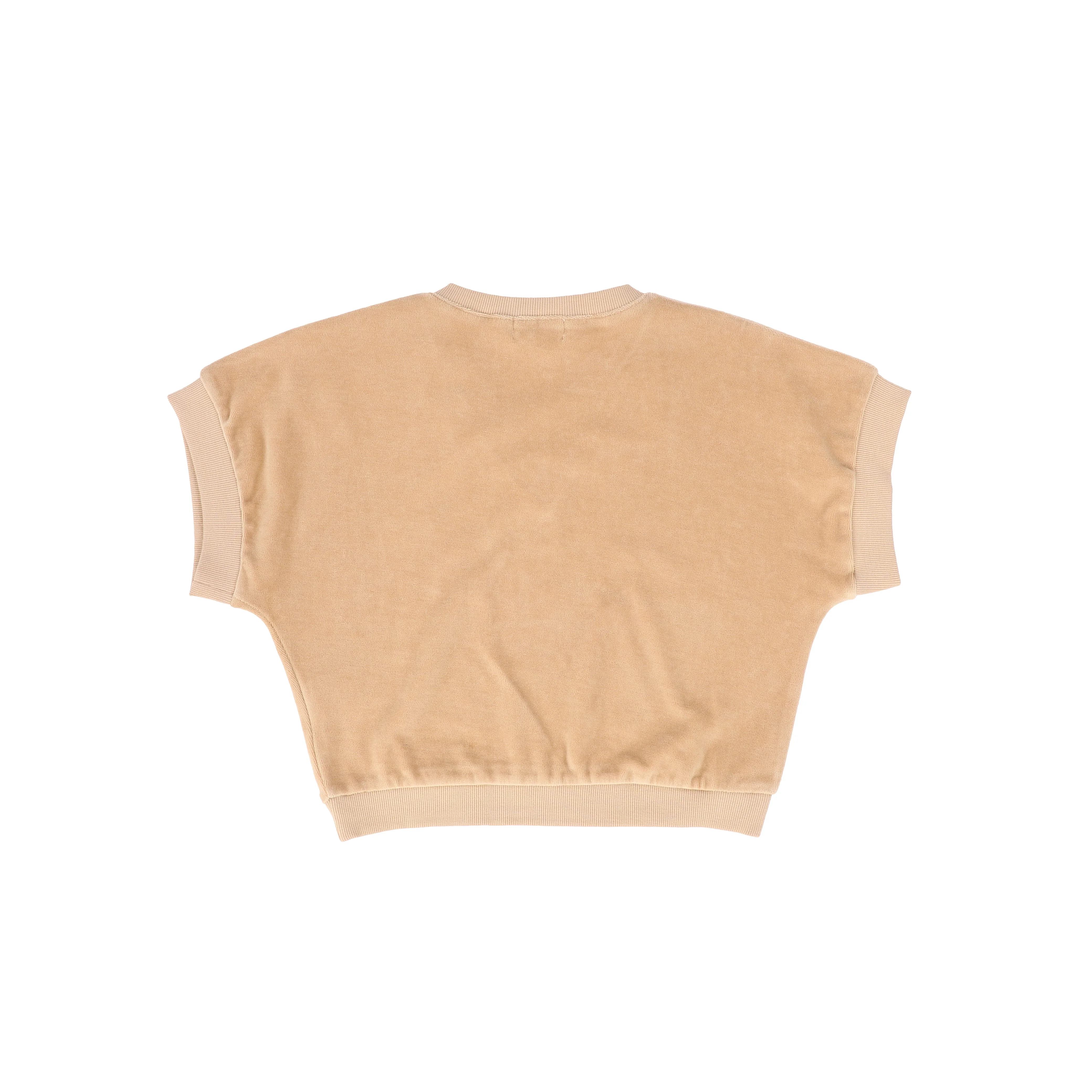 WE ARE KIDS SALMON VELOUR V-NECK TOP [FINAL SALE] - Image 2