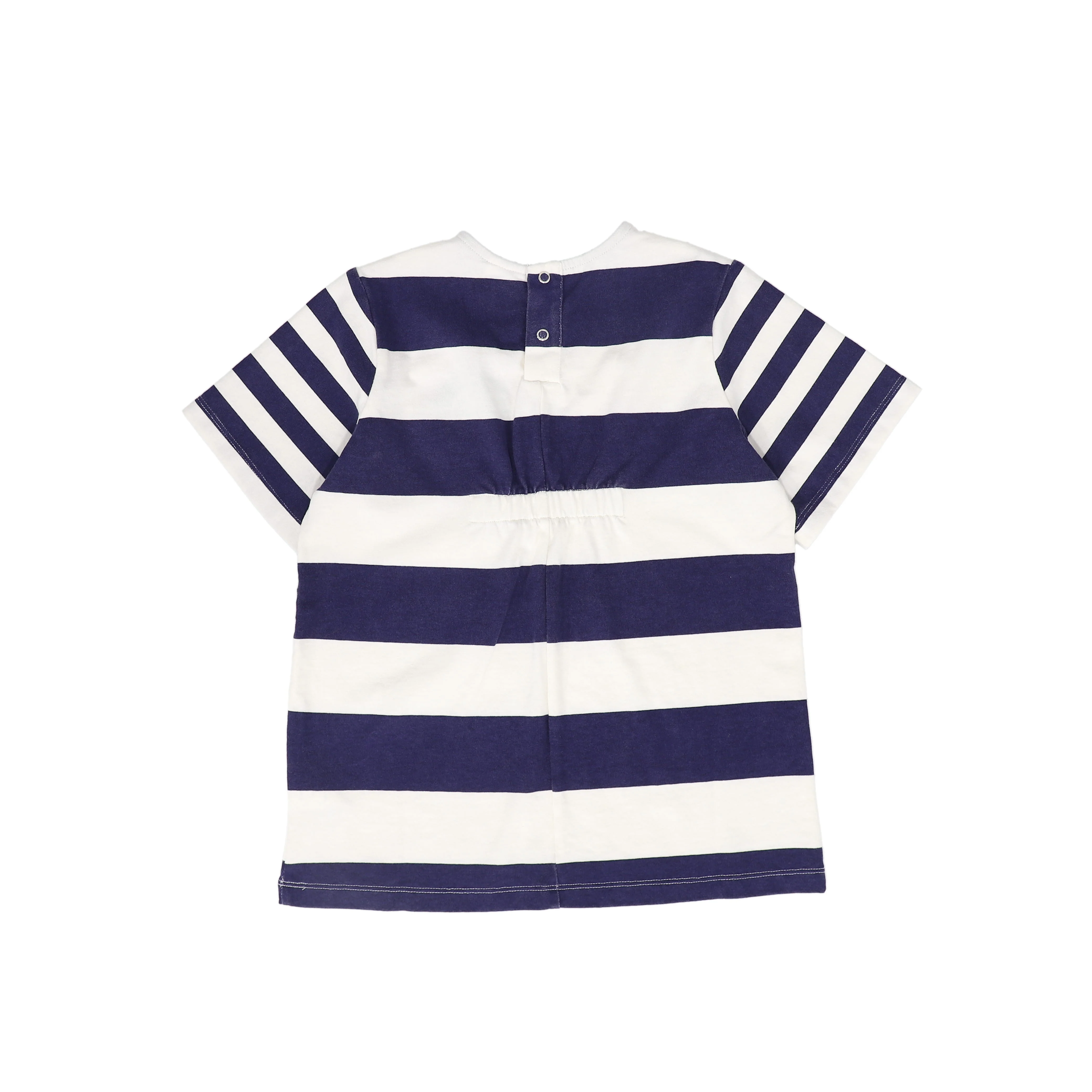 WYNKEN NAVY/WHITE STRIPED WORDED DRESS [FINAL SALE] - Image 2